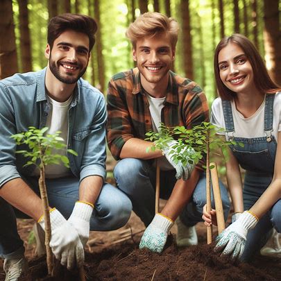 planting trees